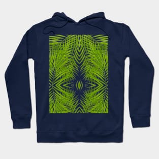 Green Spikes Pattern Design/ Line Pattern Designs/Floral Pattern Designs Hoodie